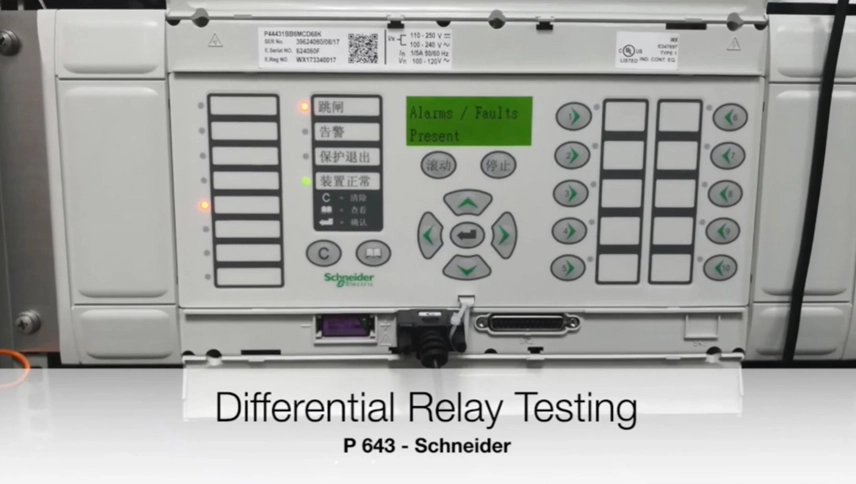 K3163i Test P643 Differential relais