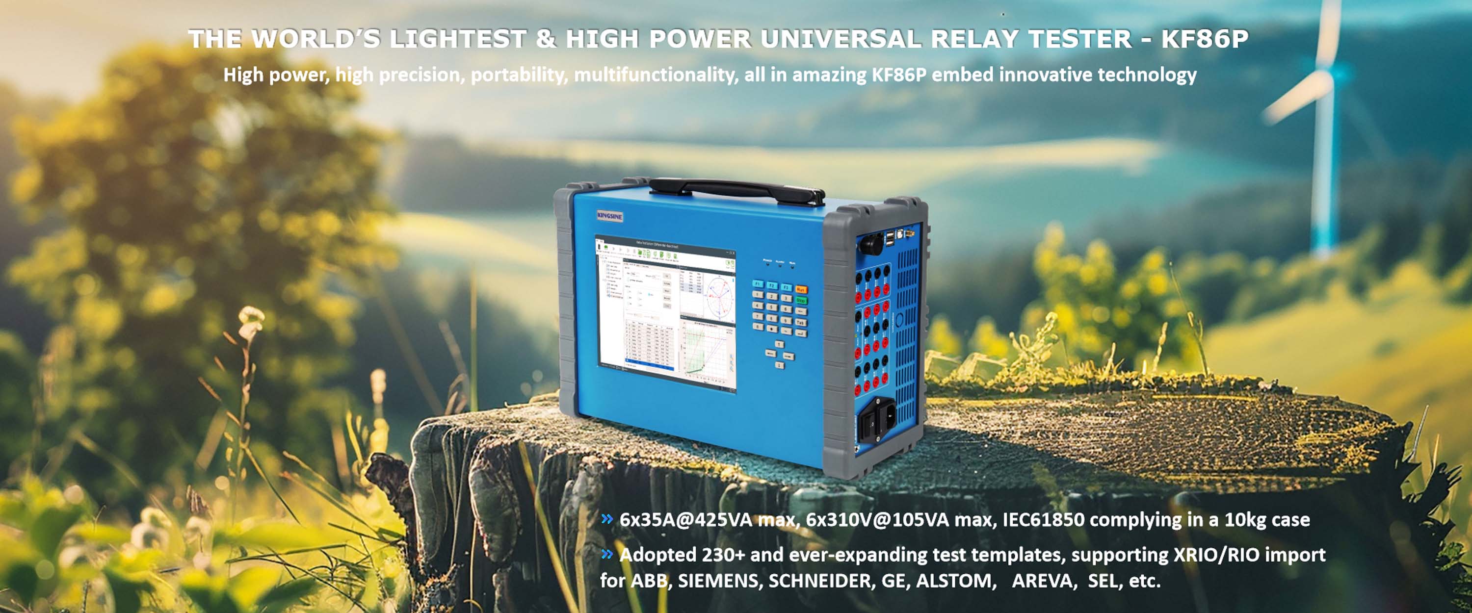 DER LEICHTESTE UND HOHE KRAFT UNIVERSAL RELAY TESTER DER WELT-KF86P